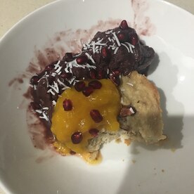 ナッツ入りおからケーキ アサイとマンゴー添え レシピ 作り方 By Jinka 楽天レシピ ナッツ入りおからケーキ アサイとマンゴー添え レシピ 作り方 By Jinka 楽天レシピ